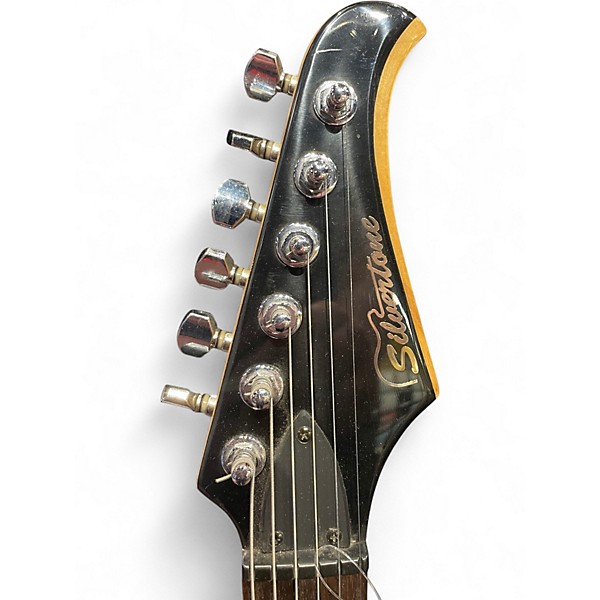 Used Samick silvertone Black Acoustic Guitar