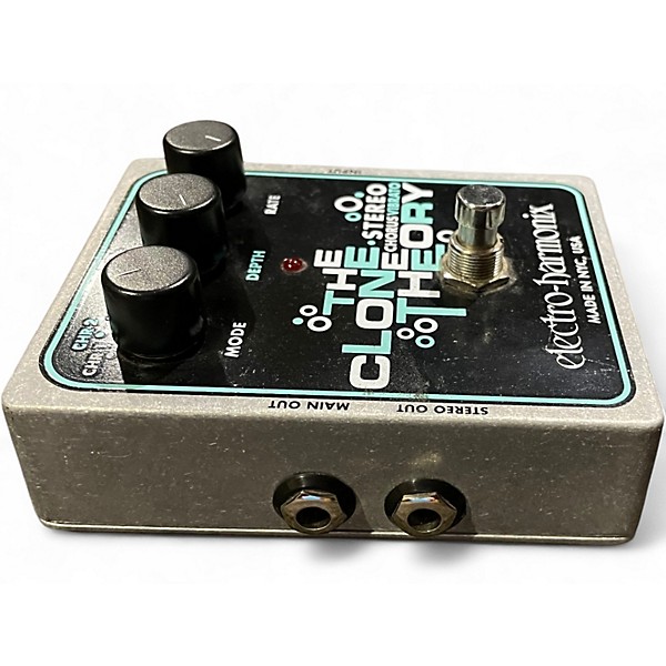 Used Electro-Harmonix Clone Theory Stereo Chorus Vibrato Effect Pedal