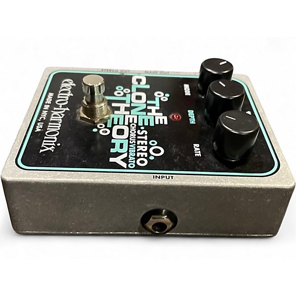 Used Electro-Harmonix Clone Theory Stereo Chorus Vibrato Effect Pedal