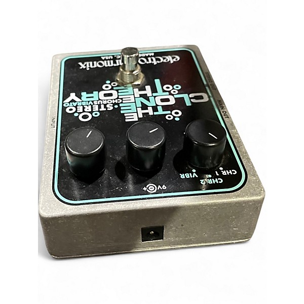Used Electro-Harmonix Clone Theory Stereo Chorus Vibrato Effect Pedal