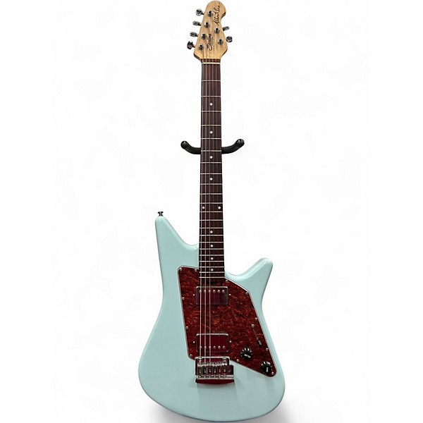 Used 2012 Sterling by Music Man Sub AX3 Axis Blue Solid Body Electric Guitar