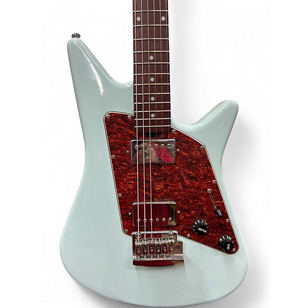 Used 2012 Sterling by Music Man Sub AX3 Axis Blue Solid Body Electric Guitar