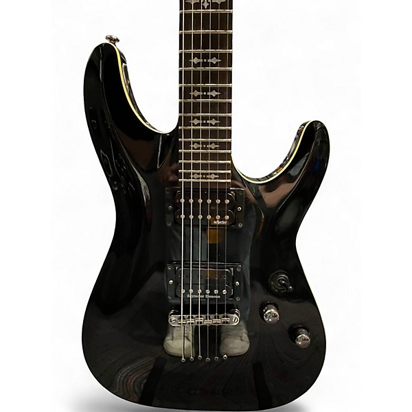 Used Schecter Guitar Research Omen 6 Black Solid Body Electric Guitar