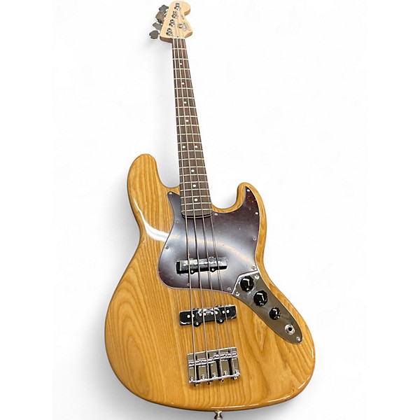 Used Fender FSR DELUXE JAZZ BASS Natural Electric Bass Guitar