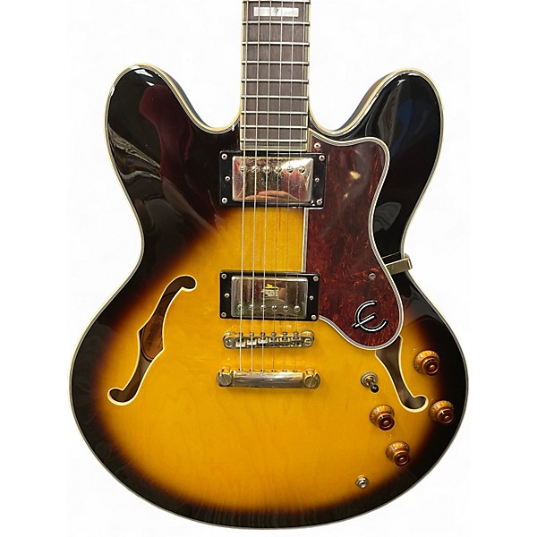 Used Epiphone Sheraton II VS Vintage Sunburst Hollow Body Electric Guitar