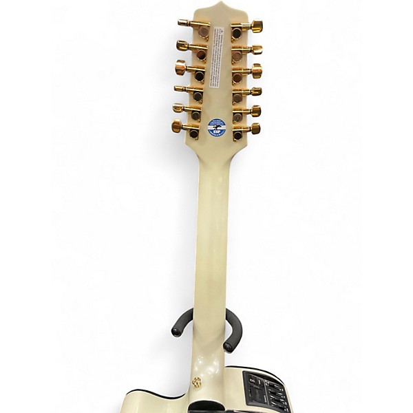 Used Takamine gd35ce12pw Alpine White 12 String Acoustic Electric Guitar