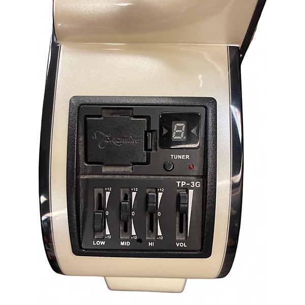 Used Takamine gd35ce12pw Alpine White 12 String Acoustic Electric Guitar