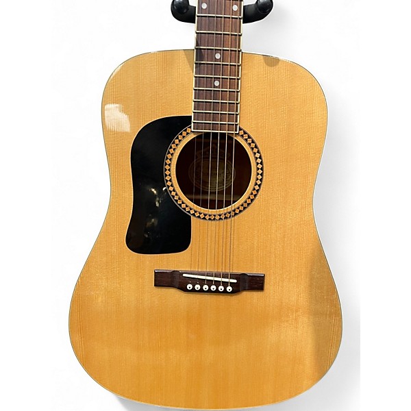 Used Washburn d10slh Natural Acoustic Guitar