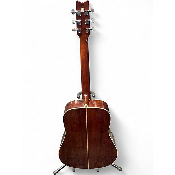 Used Washburn d10slh Natural Acoustic Guitar