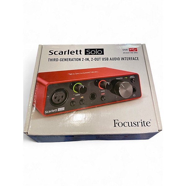 Used Focusrite Scarlett Solo Gen 3 Audio Interface