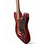 Used Fender JA90 Jim Adkins Thinline Telecaster Crimson Red Trans Hollow Body Electric Guitar