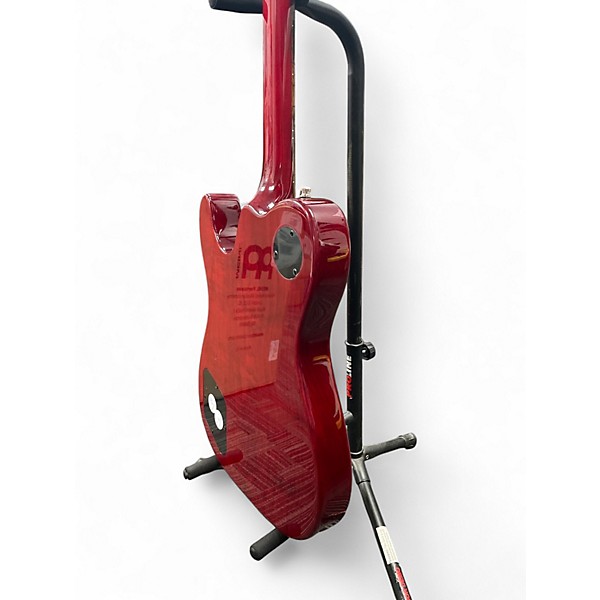 Used Fender JA90 Jim Adkins Thinline Telecaster Crimson Red Trans Hollow Body Electric Guitar