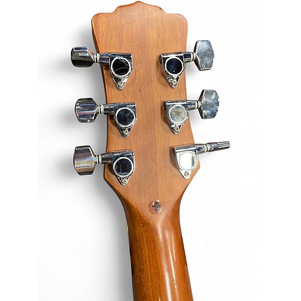 Used Luna bamboo gae Natural Acoustic Electric Guitar