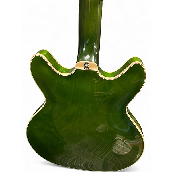 Used Guild sf-1dcgvt Green Hollow Body Electric Guitar