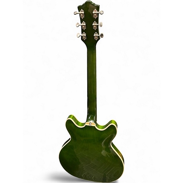 Used Guild sf-1dcgvt Green Hollow Body Electric Guitar