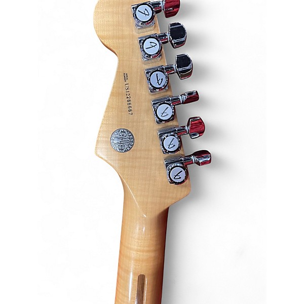 Used Fender Select Stratocaster Dark Cherry Burst Solid Body Electric Guitar