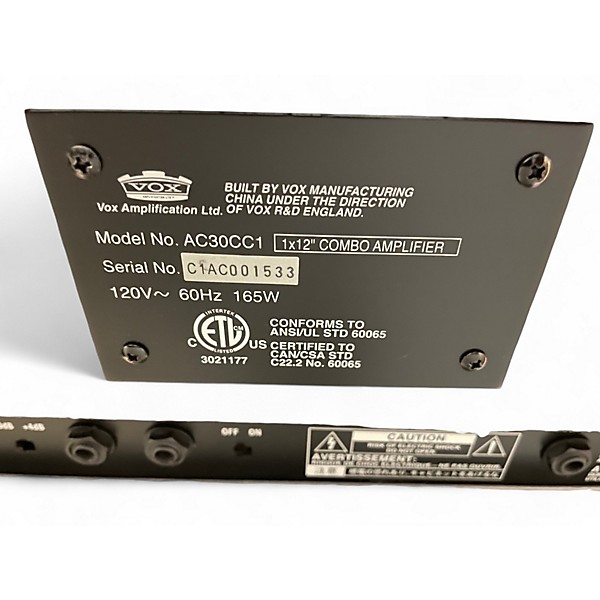 Used 2010s VOX AC30CC1 Tube Guitar Combo Amp