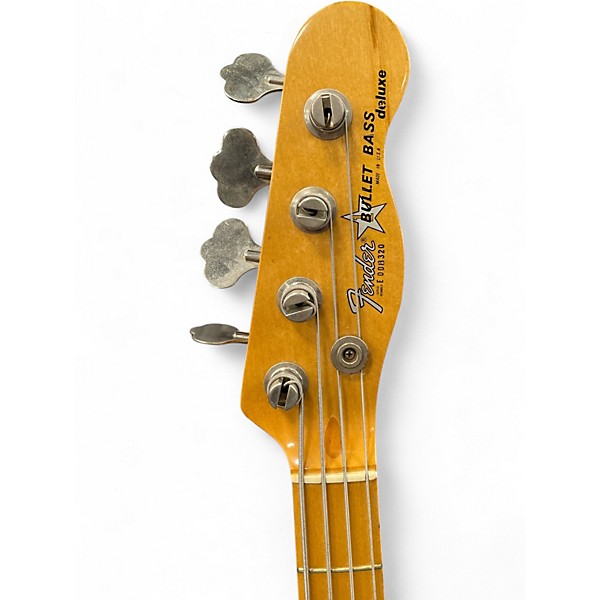 Vintage 1980s Fender Bullet Bass Deluxe Red Electric Bass Guitar