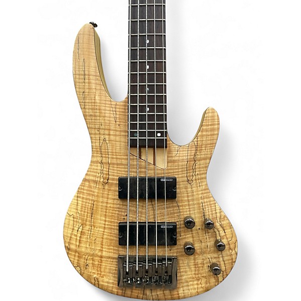 Used ESP LTD B205SM 5 String Natural Electric Bass Guitar