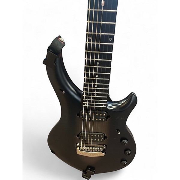 Used Ernie Ball Music Man Majesty 7 Graphite Pearl Solid Body Electric Guitar