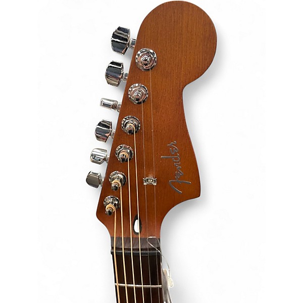 Used Fender Acoustasonic Standard Jazzmaster Black Acoustic Electric Guitar