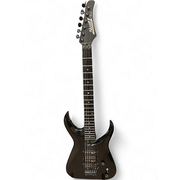 Vintage 1990s Alvarez dana scoop Black Solid Body Electric Guitar