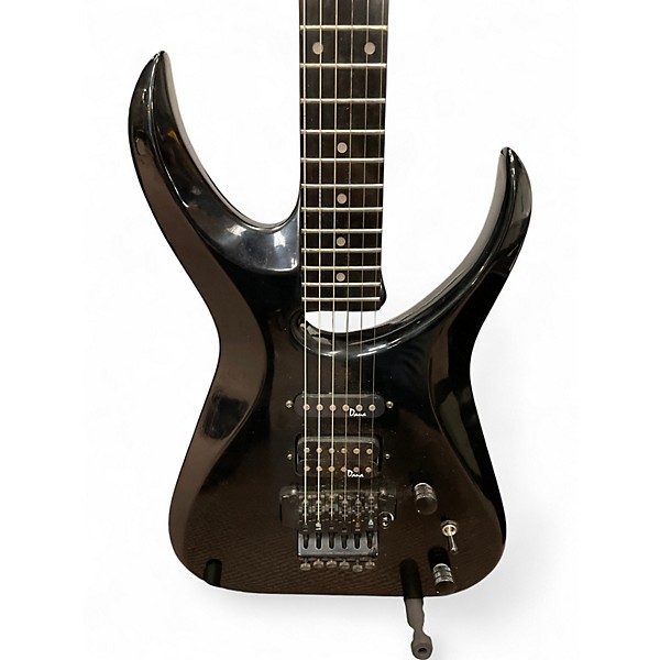 Vintage 1990s Alvarez dana scoop Black Solid Body Electric Guitar