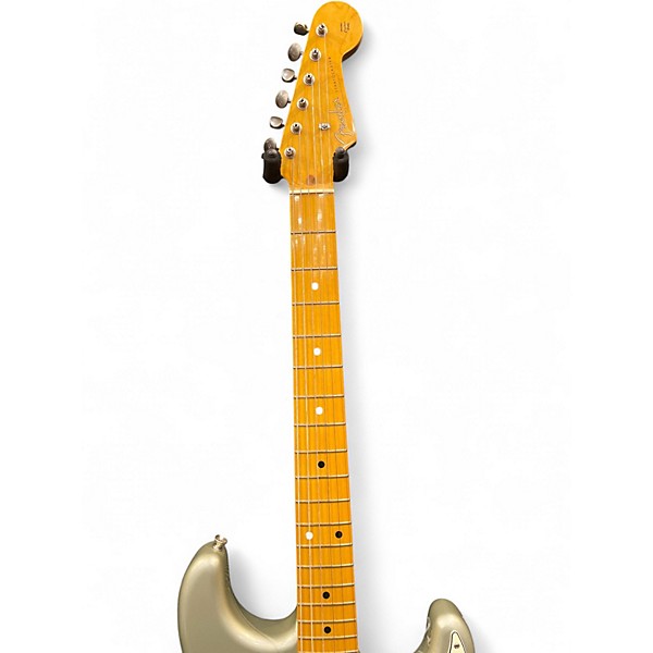 Used 2018 Fender FSR TRADITIONAL 50'S STRATOCASTER WITH STRIPE Inca Silver Solid Body Electric Guitar