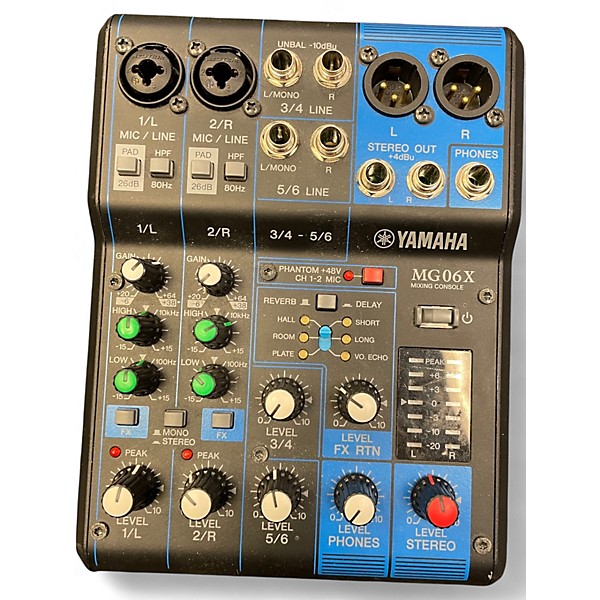 Used Yamaha MG06X Unpowered Mixer