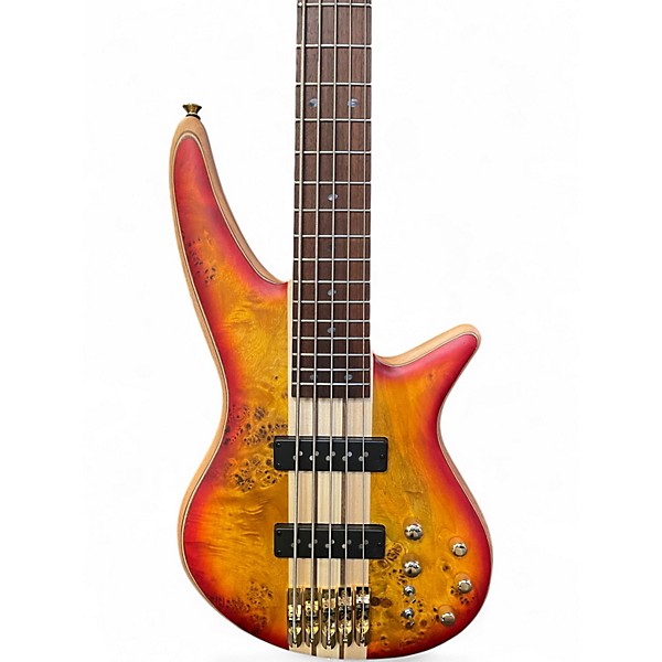 Used Jackson Pro Series Spectra Bass SB V Poplar Burl  Pro Series Spectra Bass SB V Poplar Burl  Electric Bass Guitar