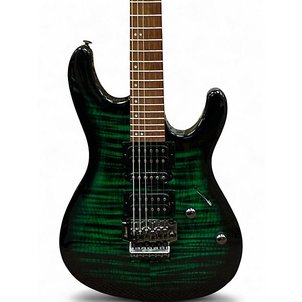 Used Ibanez KIKOSP3 Kiko Loureiro Signature Transparent Emerald Burst Solid Body Electric Guitar
