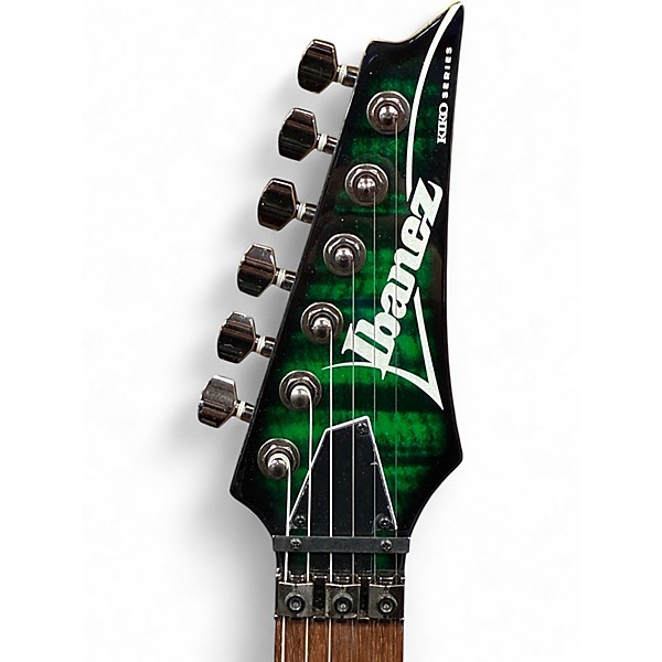 Used Ibanez KIKOSP3 Kiko Loureiro Signature Transparent Emerald Burst Solid Body Electric Guitar