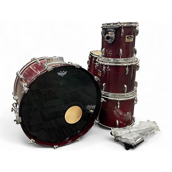 Used Pearl 5 Piece Session Series 5 Piece Wine Red No. 100 Drum Kit
