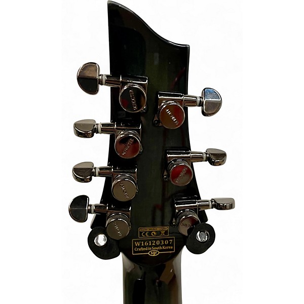 Used Schecter Guitar Research Hellraiser C7 hybrid Trans Black Solid Body Electric Guitar