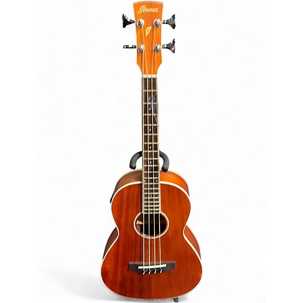 Used Ibanez PNB14E Natural Acoustic Bass Guitar