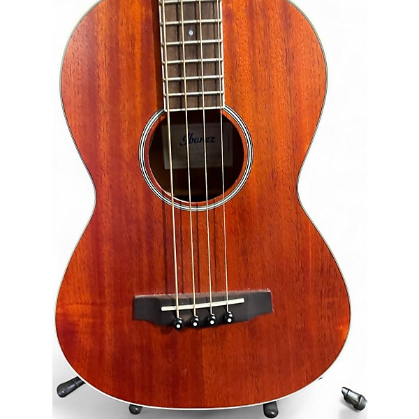 Used Ibanez PNB14E Natural Acoustic Bass Guitar