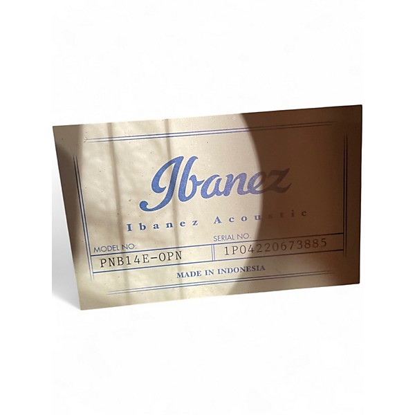 Used Ibanez PNB14E Natural Acoustic Bass Guitar