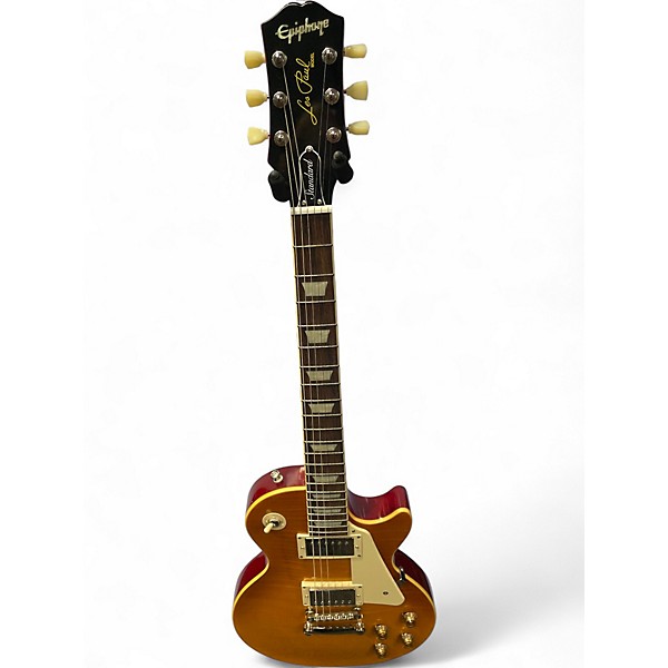 Used Epiphone LES PAUL STANDARD 1960S QUILT TOP Natural Solid Body Electric Guitar