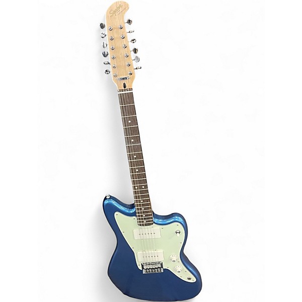 Used Squier PARANORMAL 12 STRING JAZZMASTER Blue Solid Body Electric Guitar