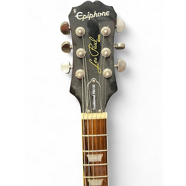 Used Epiphone Les Paul Traditional PRO III Gold Top Solid Body Electric Guitar