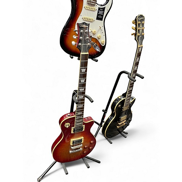 Used Silvertone St Style 2 Color Sunburst Solid Body Electric Guitar