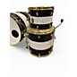 Used SJC Drums 4 Piece CUSTOM  Black and Silver Drum Kit