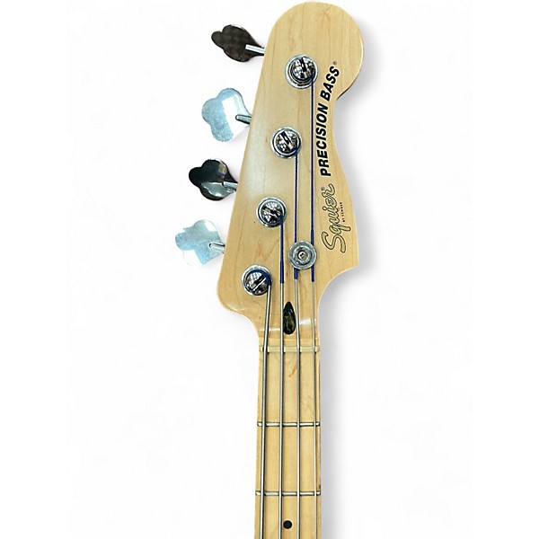 Used Squier Precision Bass Black Electric Bass Guitar