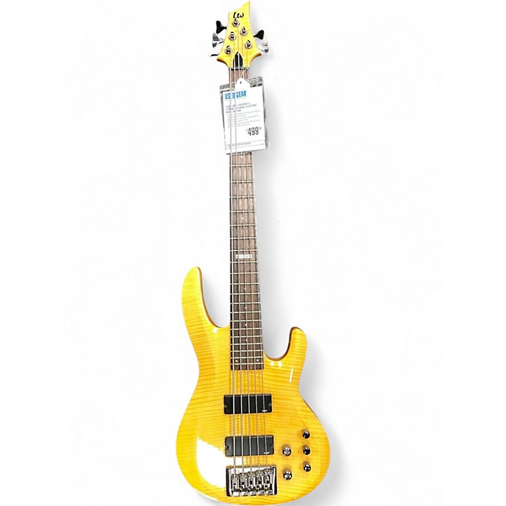 Used ESP LTD B255 5 String NATURAL Electric Bass Guitar NATURAL