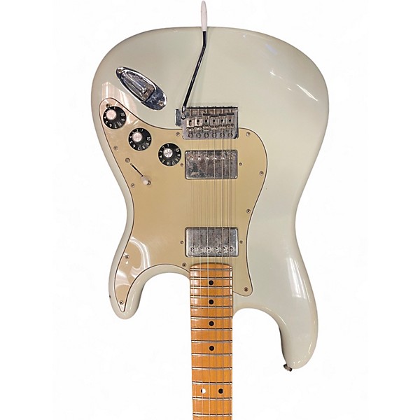 Used Fender Blacktop Stratocaster HH Olympic White Solid Body Electric Guitar