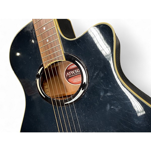 Used Yamaha APX500II Black Acoustic Electric Guitar