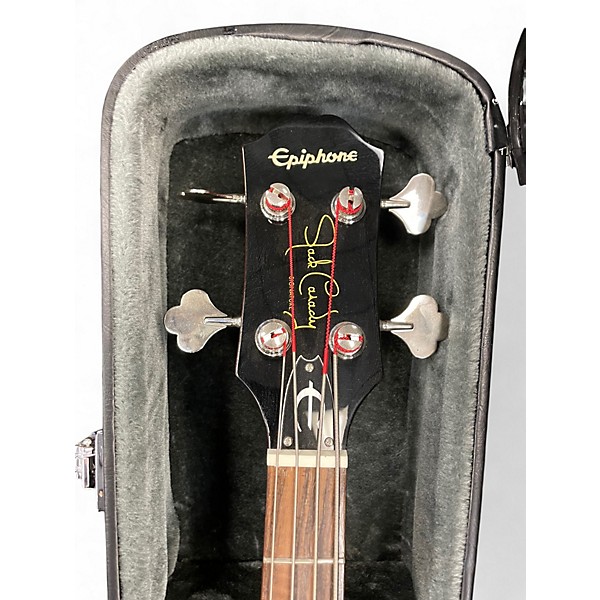 Used Epiphone Jack Casady Signature LEFT  Gold Electric Bass Guitar