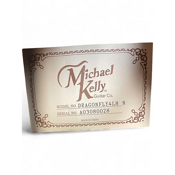 Used Michael Kelly Dragonfly 4LH Natural Acoustic Bass Guitar