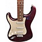 Used Fender Standard Stratocaster Left Handed Midnight Wine Electric Guitar