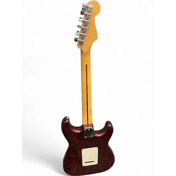 Used Fender Standard Stratocaster Left Handed Midnight Wine Electric Guitar